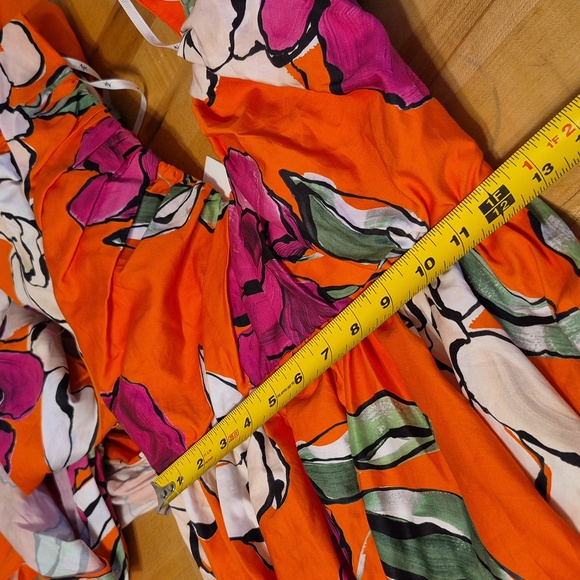 Aje Gretta Bow Back Mini Dress Vivid Camellia - Picture 16 of 16